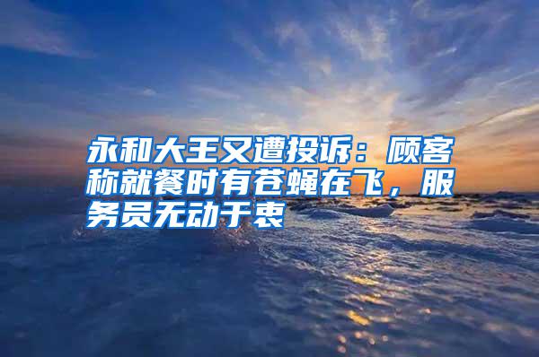 永和大王又遭投訴：顧客稱就餐時(shí)有蒼蠅在飛，服務(wù)員無動(dòng)于衷