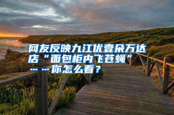 網(wǎng)友反映九江優(yōu)壹朵萬(wàn)達(dá)店“面包柜內(nèi)飛蒼蠅” ……你怎么看？