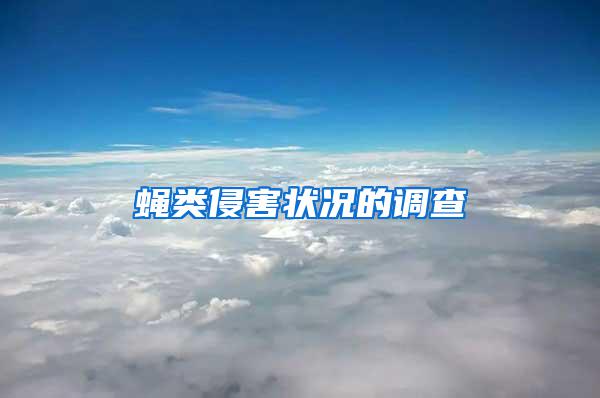 蠅類(lèi)侵害狀況的調(diào)查
