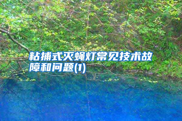 粘捕式滅蠅燈常見(jiàn)技術(shù)故障和問(wèn)題(1)