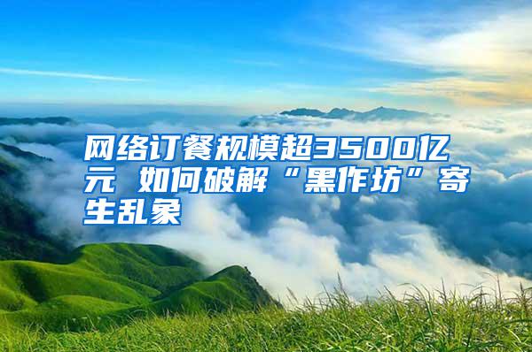 網絡訂餐規模超3500億元 如何破解“黑作坊”寄生亂象