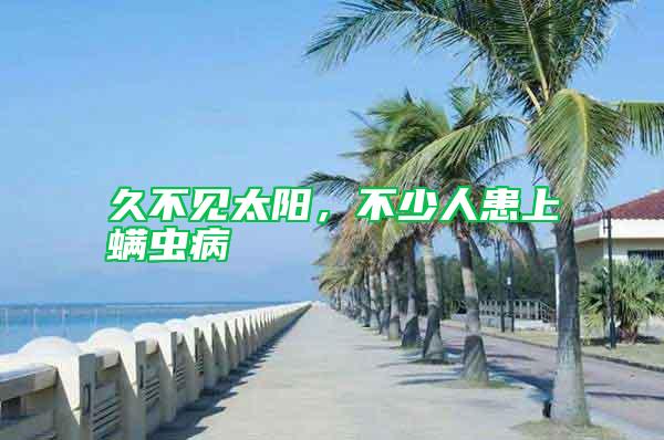 久不見(jiàn)太陽(yáng)，不少人患上螨蟲(chóng)病