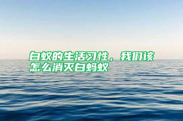 白蟻的生活習(xí)性，我們該怎么消滅白螞蟻