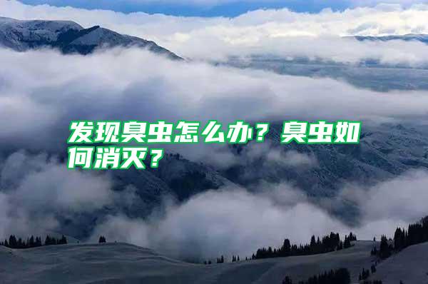發(fā)現(xiàn)臭蟲(chóng)怎么辦？臭蟲(chóng)如何消滅？
