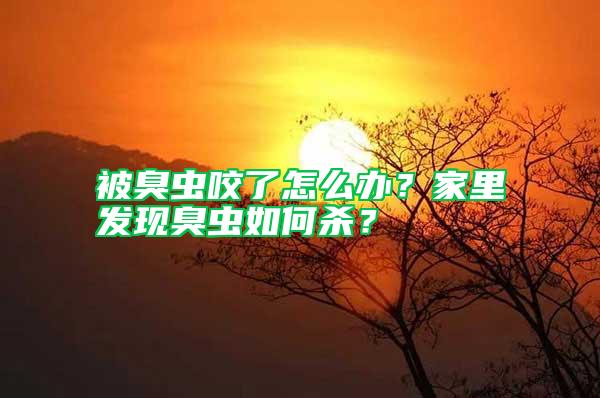 被臭蟲(chóng)咬了怎么辦？家里發(fā)現(xiàn)臭蟲(chóng)如何殺？