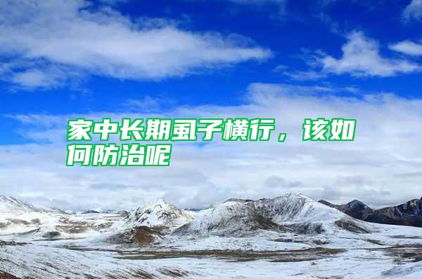 家中長(zhǎng)期虱子橫行，該如何防治呢