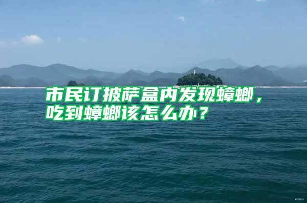 市民訂披薩盒內發現蟑螂，吃到蟑螂該怎么辦？