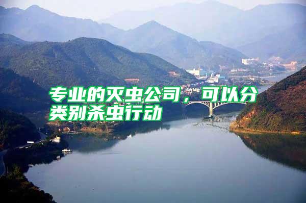 專(zhuān)業(yè)的滅蟲(chóng)公司，可以分類(lèi)別殺蟲(chóng)行動(dòng)