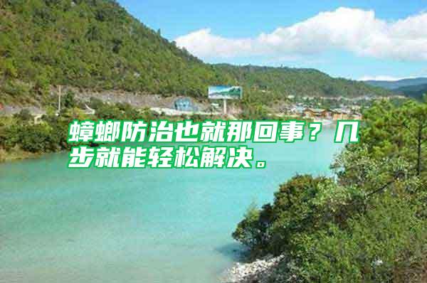 蟑螂防治也就那回事？幾步就能輕松解決。