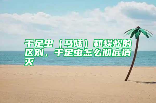 千足蟲(chóng)（馬陸）和蜈蚣的區(qū)別，千足蟲(chóng)怎么徹底消滅