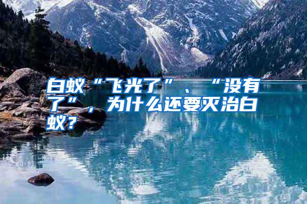白蟻“飛光了”、“沒有了”，為什么還要滅治白蟻？