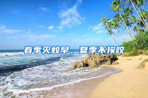 春季滅蚊早，夏季不挨咬