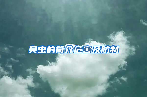 臭蟲的簡(jiǎn)介危害及防制